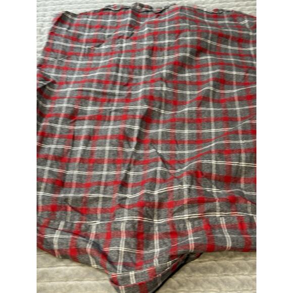 Untuckit Shirt Mens XXL Tall Button Up Gray Red Flannel Plaid Casual Adult - Picture 3 of 4
